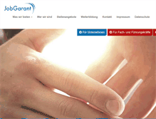 Tablet Screenshot of jobgarant-online.de